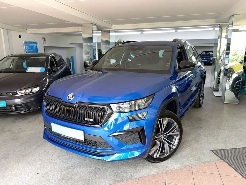 Blau Gebraucht 2022 Skoda Kodiaq RS SUV | 37.890 € (Guter Preis) - Bild 1/4