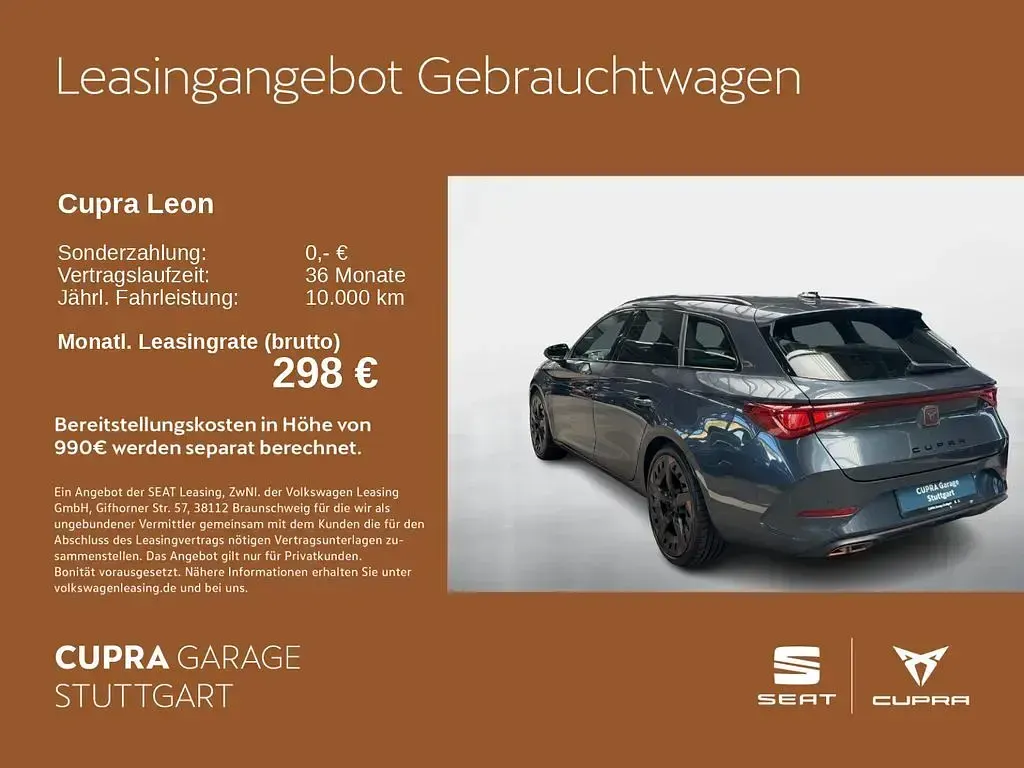 Gebraucht Cupra Leon VZ 245 PS (180 kW) 2022 Magnetic grau metallic Kombi