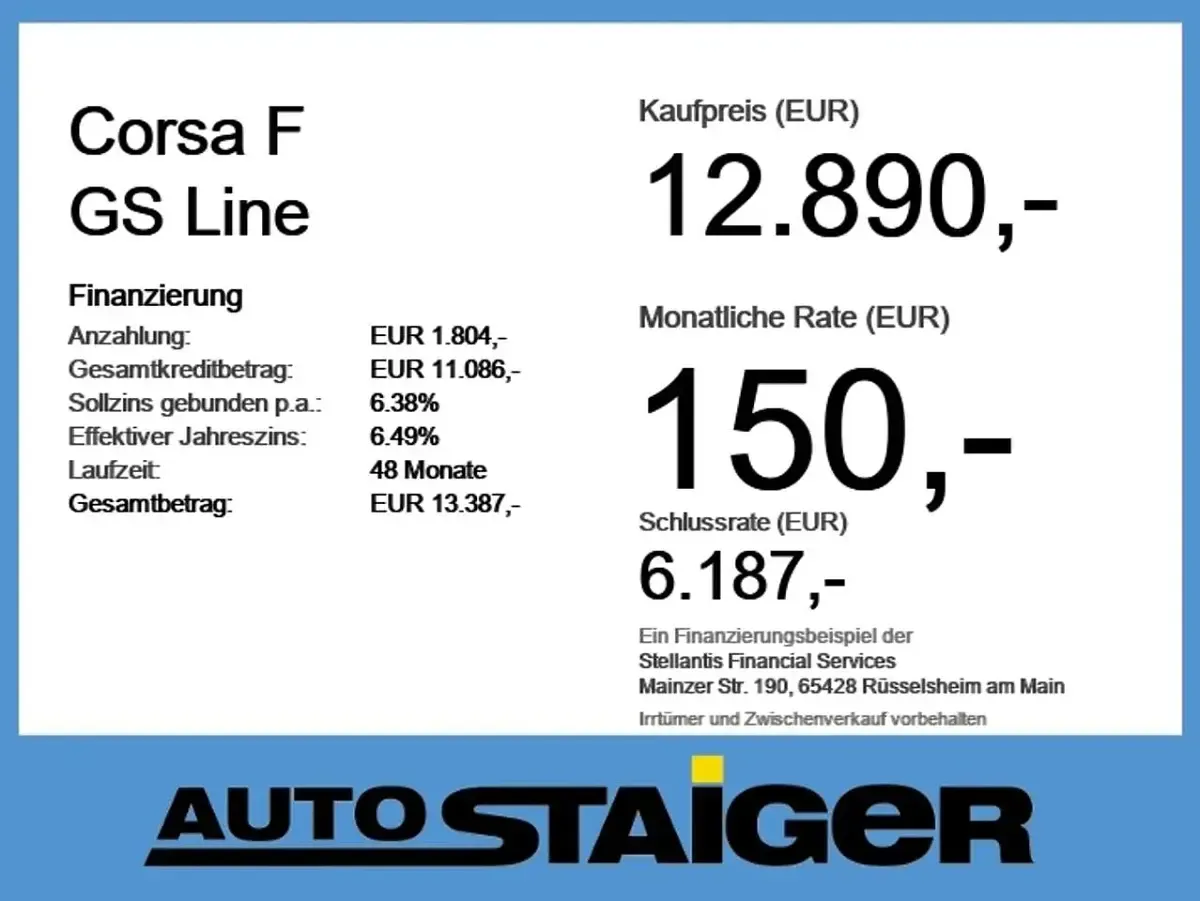 Gebraucht Opel Corsa GS Line 101 PS (74 kW) 2023 Jade weiss/arktis weiss Kleinwagen