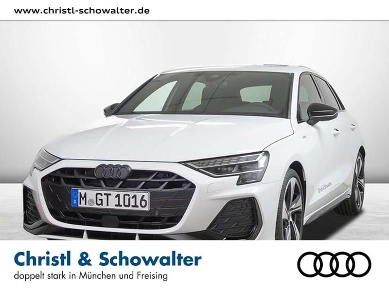 Gletscherweiss metallic Gebraucht 2025 Audi A3 Sportback S-Line Kleinwagen | 45.707 € - Bild 1/4