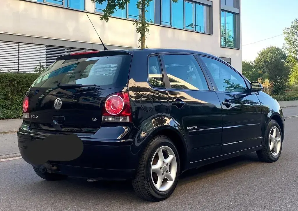 Gebraucht VW Polo United 86 PS (63 kW) 2009 Schwarz Kleinwagen