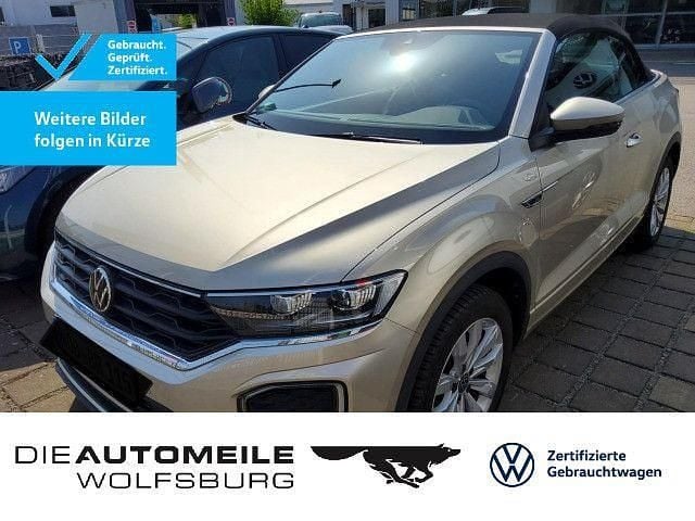 Ivory silver metallic Gebraucht 2022 VW T-Roc Cabriolet R-line Cabrio | 23.390 € (Guter Preis) - Bild 1/3