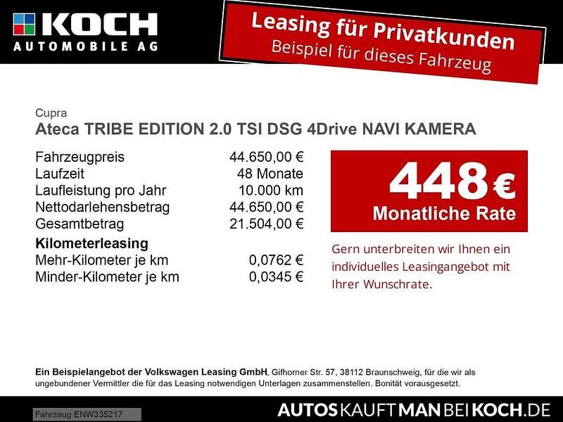 Neu Cupra Ateca 190 PS (139 kW) 2026 Grün SUV