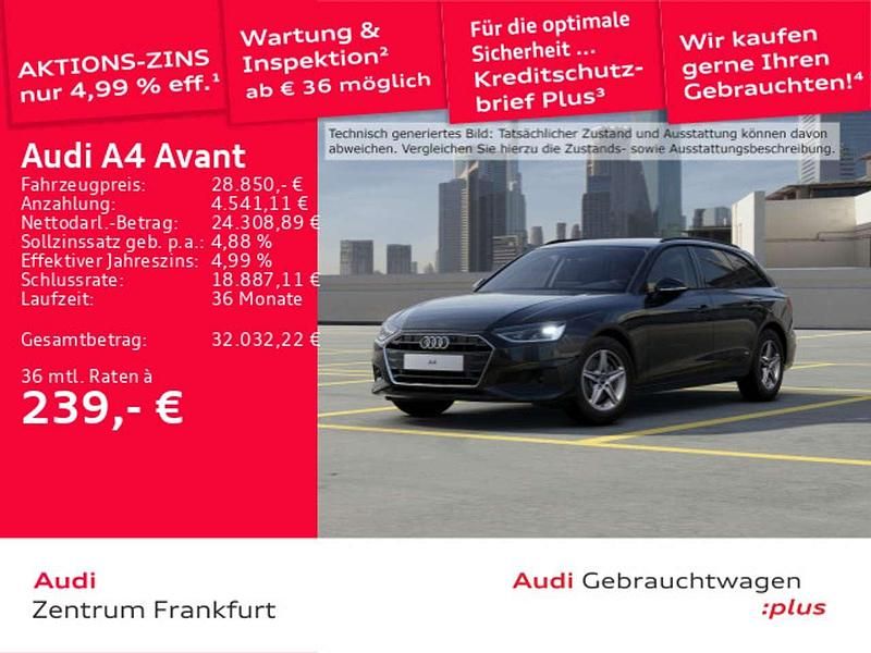 Brillantschwarz Gebraucht 2023 Audi A4 Kombi | 28.850 € (Fairer Preis) - Bild 1/3