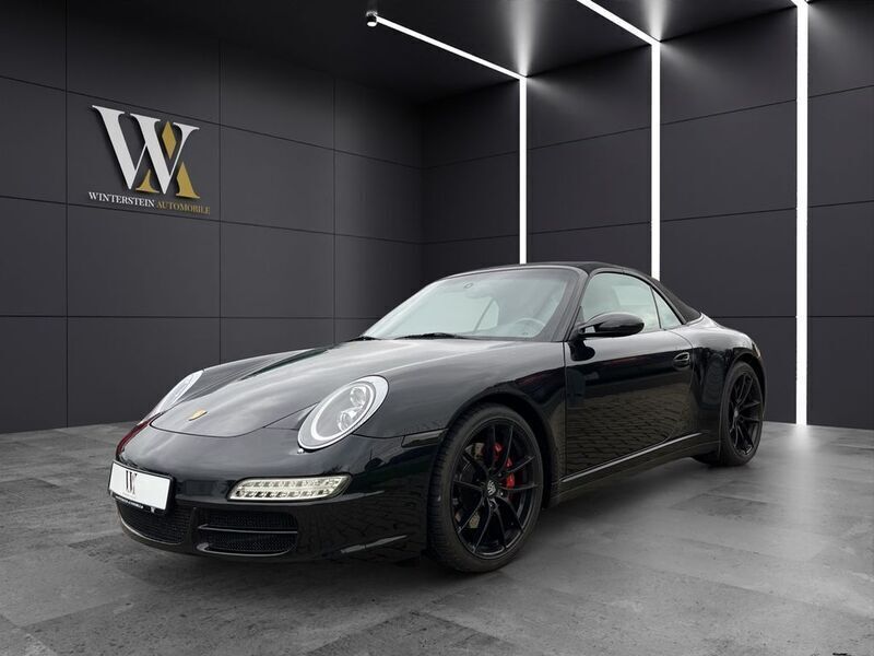 Schwarz Gebraucht 2007 Porsche 911 Carrera 4S Cabriolet Cabrio | 57.500 € (Etwas zu teuer) - Bild 1/4
