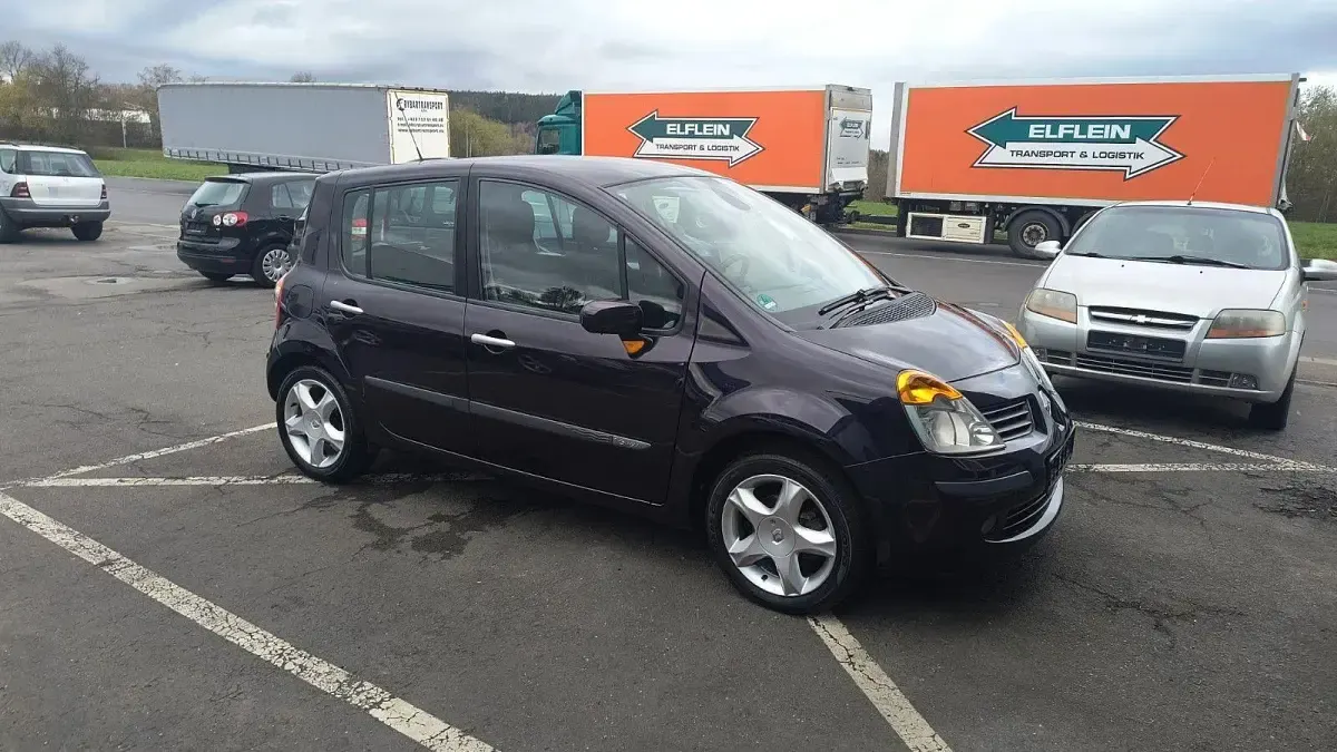 Używany Renault Modus 111 KM (81 kW) 2006 Purpurowy Minivan