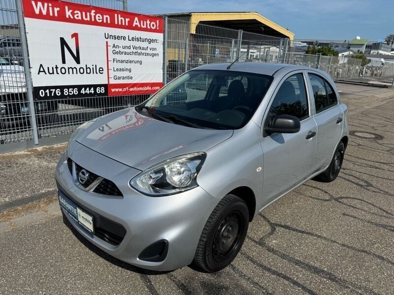 Silber Gebraucht 2014 Nissan Micra Visia Kleinwagen | 4.390 € (Guter Preis) - Bild 1/4