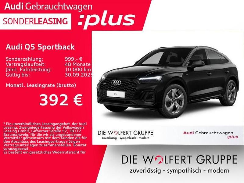 Mythosschwarz metallic Gebraucht 2024 Audi Q5 S-Line SUV | 47.730 € (Fairer Preis) - Bild 1/4
