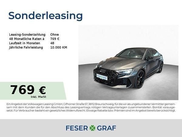 Grau (daytonagrau perleffekt) Neu 2025 Audi RS3 Ambiente Limousine | 67.471 € (Superpreis) - Bild 1/4