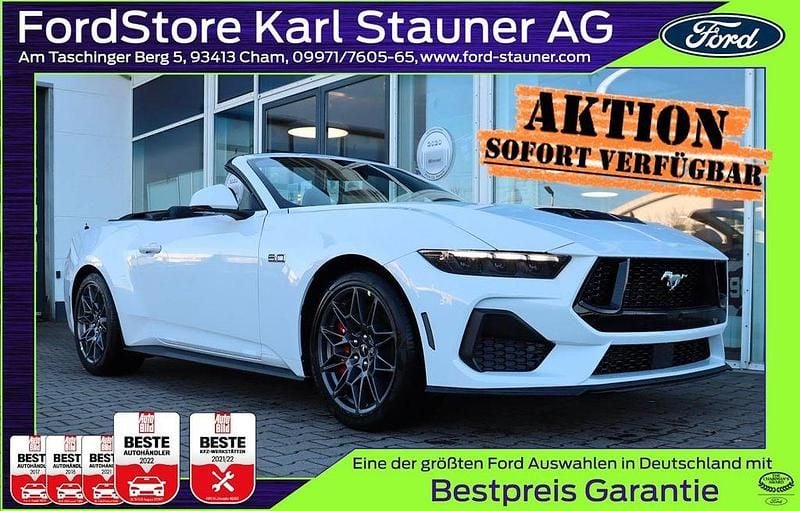 Neu Ford Mustang GT Convertible 446 PS (328 kW) 2026 Oxford white Cabrio