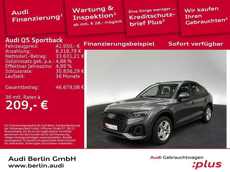 Daytonagrau perleffekt Gebraucht 2022 Audi Q5 Sportback S-Line SUV | 41.950 € (Fairer Preis) - Bild 1/3