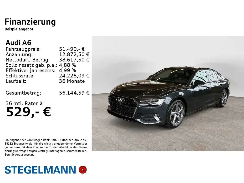 Gebraucht Audi A6 Advanced 300 PS (220 kW) 2024 Manhattangrau metallic Limousine