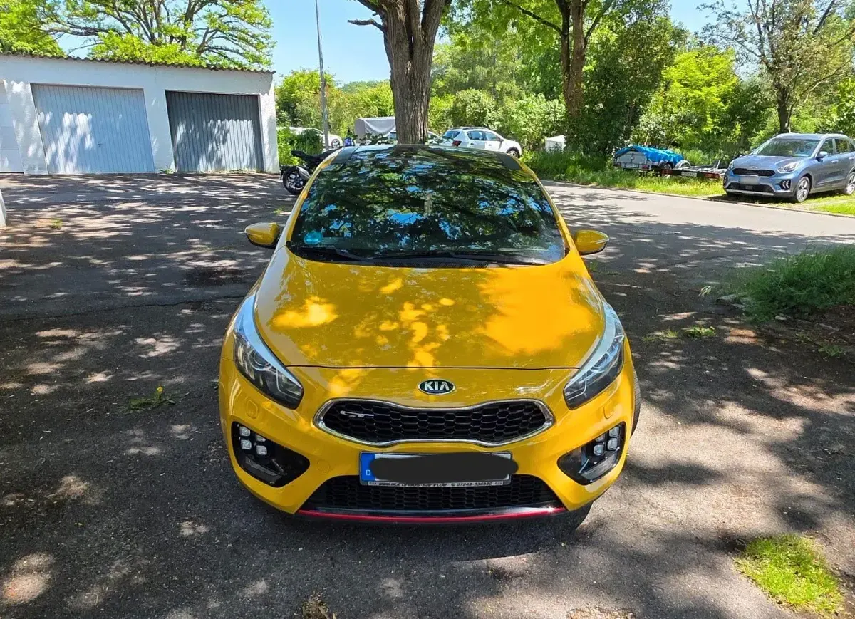 Gebraucht Kia Ceed GT-Track 204 PS (150 kW) 2016 Gelb Kleinwagen
