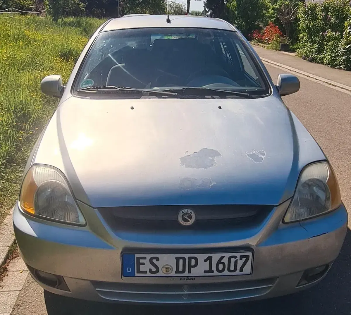 Używany Kia Rio 97 KM (71 kW) 2003 Srebrny Sedan/Limuzyna