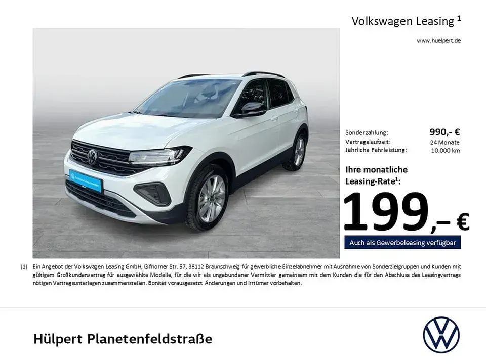 Gebraucht VW T-Cross Goal 116 PS (85 kW) 2025 Pure white SUV