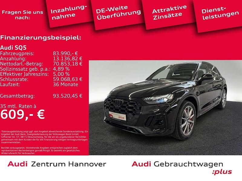 Mythosschwarz metallic Gebraucht 2025 Audi SQ5 SUV | 83.990 € (Fairer Preis) - Bild 1/4
