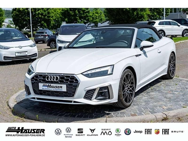 Weiss Gebraucht 2022 Audi A5 Cabriolet S-Line Cabrio | 44.985 € (Fairer Preis) - Bild 1/4