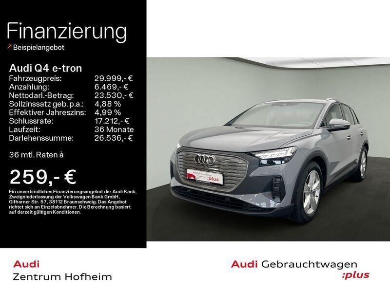 Grau Gebraucht 2021 Audi Q4 e-tron Basis SUV | 29.999 € (Guter Preis) - Bild 1/4