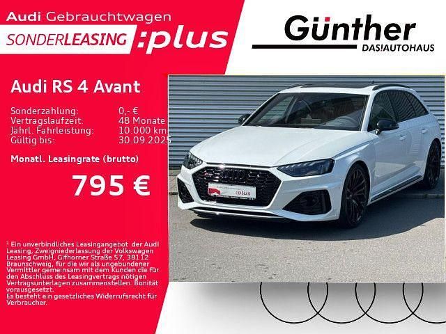 Gletscherweiß metallic Gebraucht 2024 Audi RS4 Ambiente Kombi | 79.989 € (Fairer Preis) - Bild 1/4