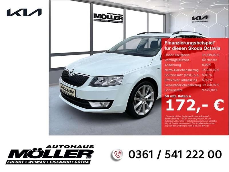 Laserweiss Gebraucht 2016 Skoda Octavia Joy Kombi | 14.449 € (Etwas zu teuer) - Bild 1/4