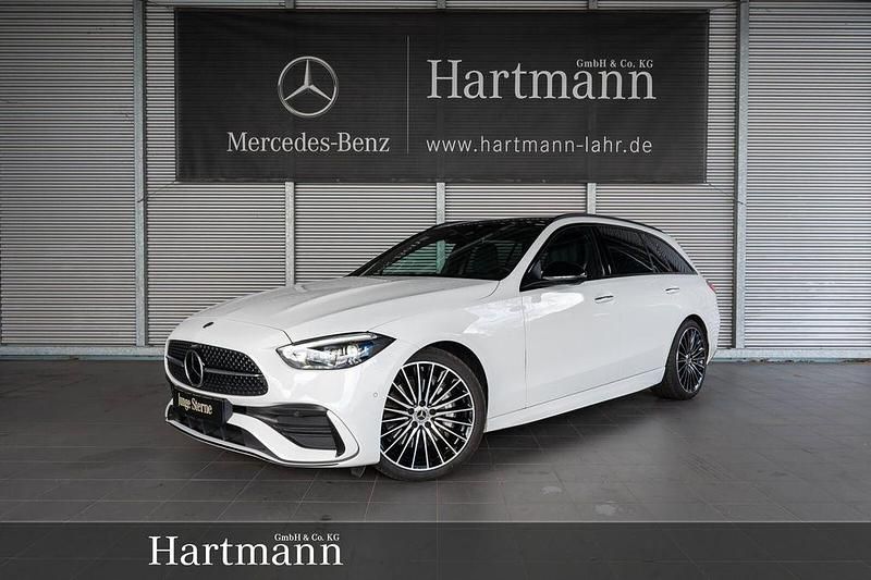 Polarweiß Gebraucht 2024 Mercedes C300 AMG Line Premium Plus Kombi | 54.850 € - Bild 1/4