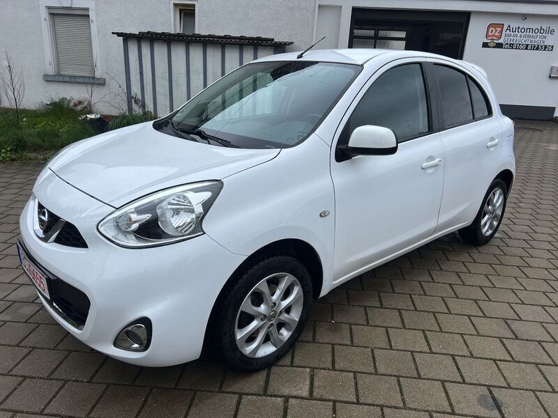 Weiß Gebraucht 2014 Nissan Micra Acenta Kleinwagen | 4.890 € (Fairer Preis) - Bild 1/4