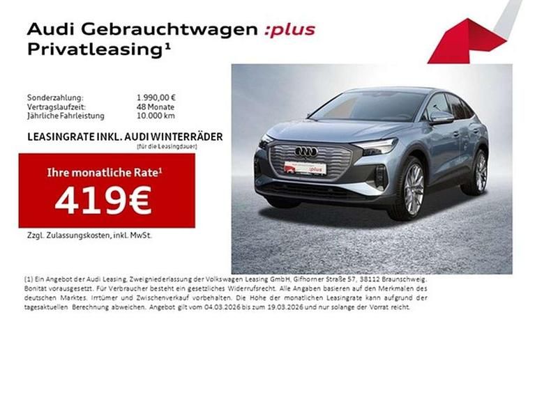 Gebraucht Audi Q4 Sportback e-tron Ambiente 210 kW (286 PS) 2025 Geysirblau metallic SUV
