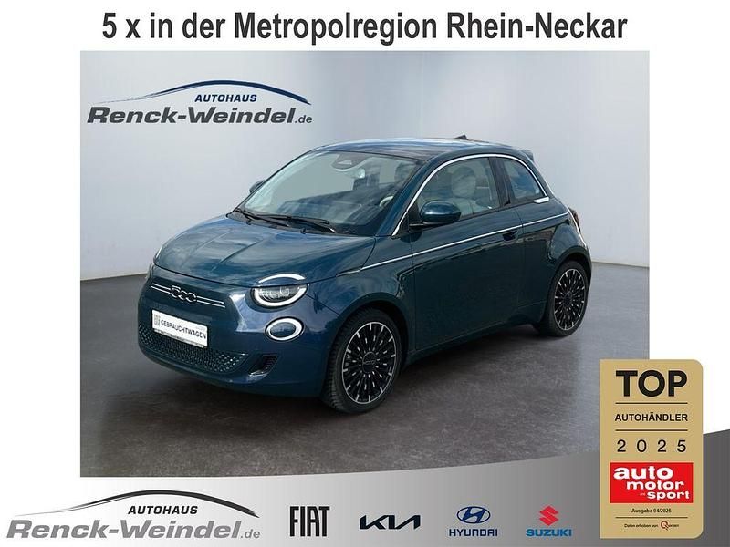 Ozean grün) (gruen Gebraucht 2021 Fiat 500e La Prima Kleinwagen | 20.489 € (Teuer) - Bild 1/4
