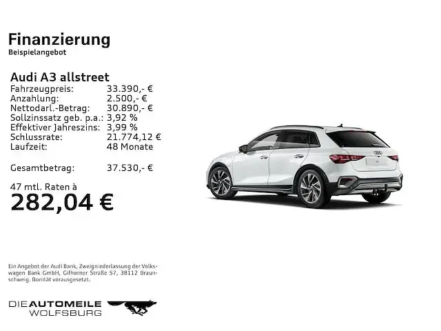 Gebraucht Audi A3 e-tron Comfort 204 PS (150 kW) 2026 Gletscherweiß metallic Kleinwagen