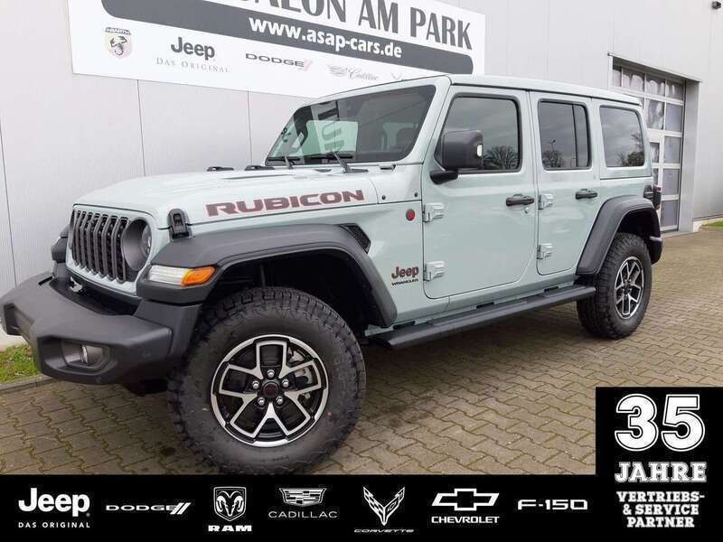 Bright white Neu 2024 Jeep Wrangler Rubicon SUV | 65.550 € (Fairer Preis) - Bild 1/4