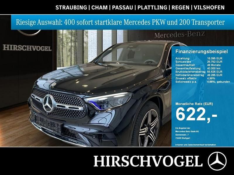 Metalliclack obsidianschwarz Gebraucht 2024 Mercedes GLC220 AMG line Coupé | 62.580 € (Fairer Preis) - Bild 1/4
