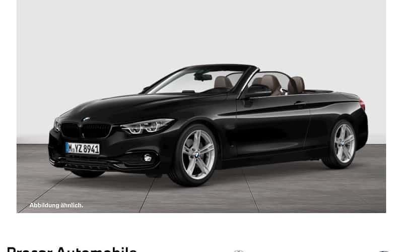 Schwarz Gebraucht 2019 BMW 420 Sport Line Cabrio | 26.999 € (Etwas zu teuer) - Bild 1/4