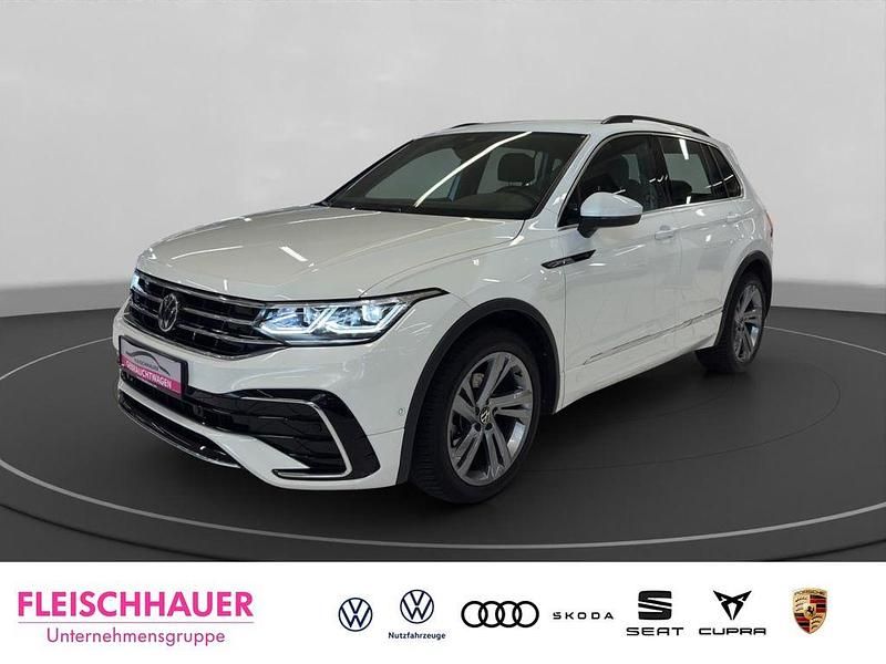 Weiss Gebraucht 2022 VW Tiguan R-line SUV | 33.980 € (Guter Preis) - Bild 1/4