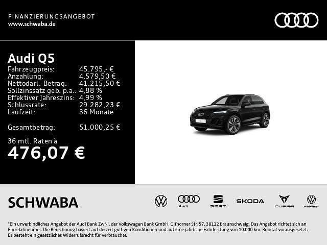 Gebraucht Audi Q5 S-Line 204 PS (150 kW) 2024 Mythosschwarz metallic SUV