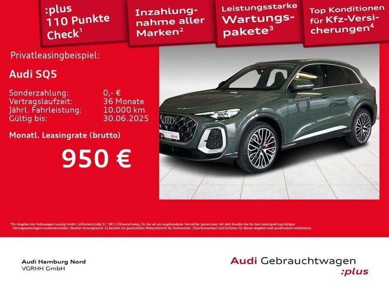 Distriktgrün metallic Gebraucht 2025 Audi SQ5 Ambiente SUV | 89.980 € (Fairer Preis) - Bild 1/3