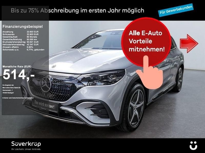 Silberlack hightechsilber (metallic) Gebraucht 2024 Mercedes EQE350 SUV AMG SUV | 65.150 € - Bild 1/4