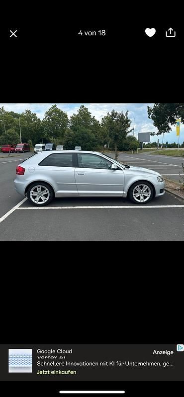 Silber Gebraucht 2008 Audi A3 Kleinwagen | 3.950 € (Fairer Preis) - Bild 1/4