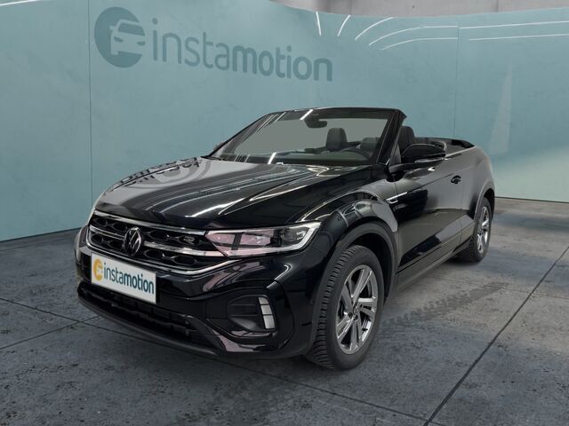 Schwarz Gebraucht 2024 VW T-Roc Cabriolet R-line Cabrio | 33.755 € (Fairer Preis) - Bild 1/2