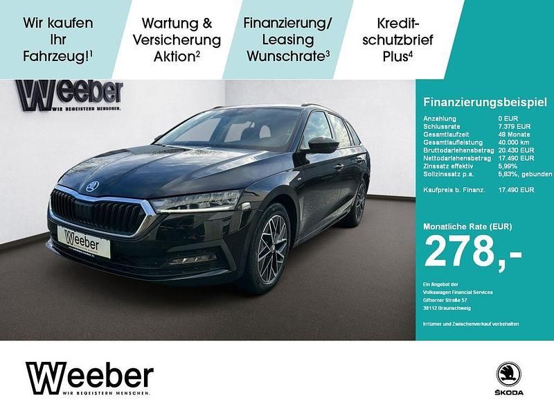 Schwarz Gebraucht 2021 Skoda Octavia Clever Kombi | 17.490 € (Fairer Preis) - Bild 1/4