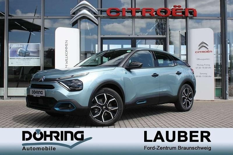 Islandblau (blau) Gebraucht 2023 Citroën e-C4 Feel Limousine | 23.750 € (Fairer Preis) - Bild 1/4