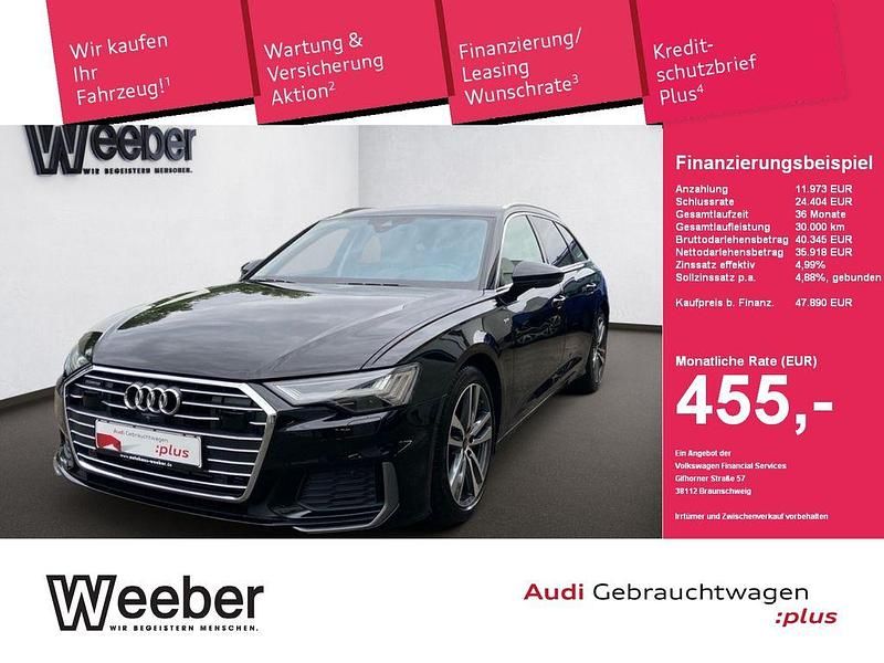 Brillantschwarz Gebraucht 2022 Audi A6 Ambiente Kombi | 47.890 € (Teuer) - Bild 1/4