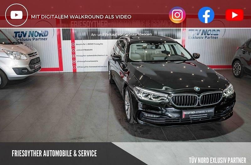 Schwarz Gebraucht 2018 BMW 520 Sport Line Kombi | 19.990 € (Fairer Preis) - Bild 1/4