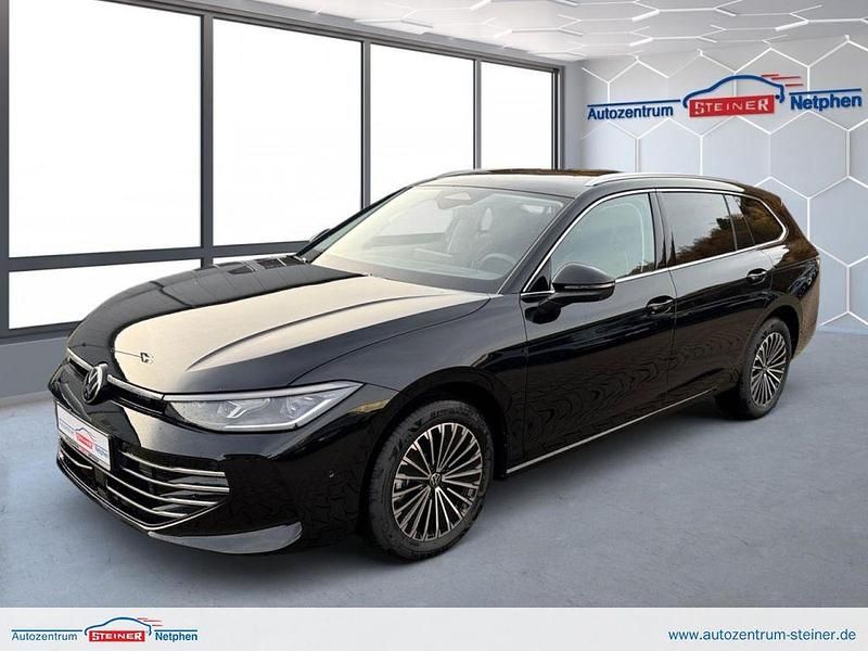 Schwarz Neu 2025 VW Passat Elegance Kombi | 41.480 € - Bild 1/4