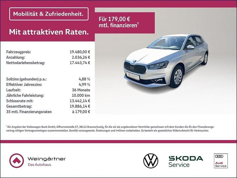 Silber Neu 2025 Skoda Fabia Selection Kleinwagen | 19.480 € (Fairer Preis) - Bild 1/4
