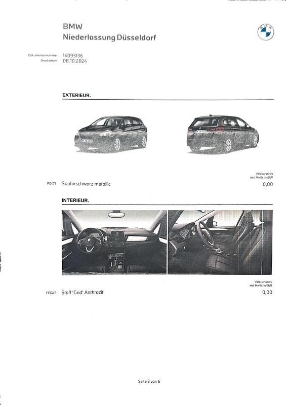 Gebraucht BMW 225 iPerformance 224 PS (164 kW) 2019 Schwarz Kombi