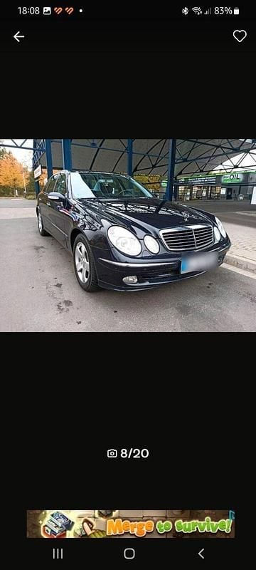 Blau Gebraucht 2003 Mercedes E320 Avantgarde Limousine | 5.400 € (Fairer Preis) - Bild 1/4