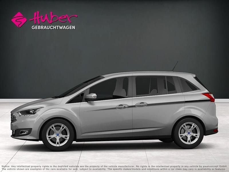 Gebraucht Ford Grand C-Max Titanium 150 PS (110 kW) 2018 Silber Van / Kleinbus