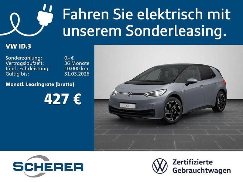 Gebraucht VW ID.3 Pro Performance 150 kW (204 PS) 2023 Mondsteingrau schwarz Kleinwagen