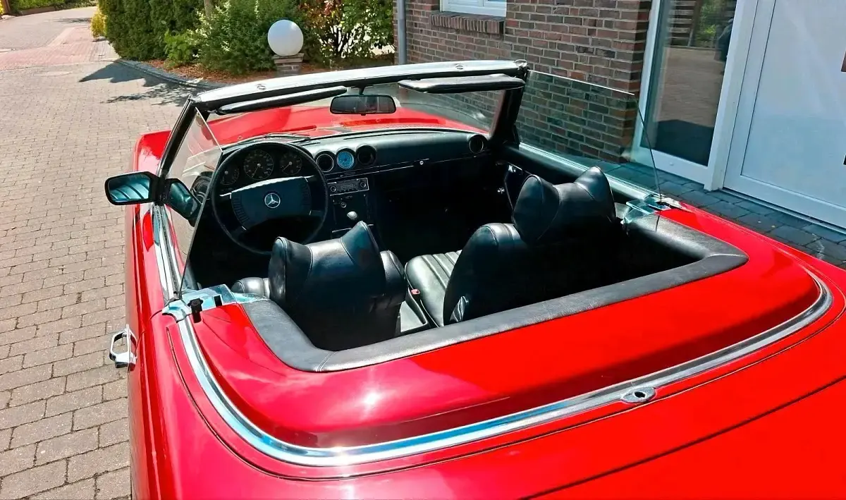 Gebraucht Mercedes SL350 200 PS (147 kW) 1973 Rot Cabrio