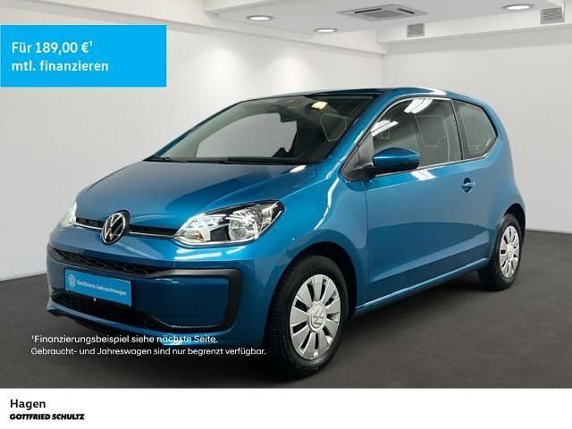 Blau Gebraucht 2020 VW up! Kleinwagen | 9.810 € (Etwas zu teuer) - Bild 1/3